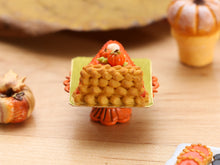 Load image into Gallery viewer, Cake in the shape of a Pumpkin Pie Slice - Handmade Miniature Food