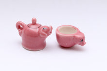 Load image into Gallery viewer, Whimsical Animal Teapot and Teacup Sets - Fèves - 12th Scale Miniature