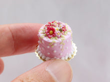 Load image into Gallery viewer, Pink Blossom Tall Cake - Handmade Miniature Food