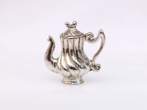 Choice of "Argenterie" Silver Teapot / Coffee Pot - Fèves - 12th scale Miniature Dollhouse Accessories