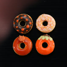Load image into Gallery viewer, Four Loose Miniature Autumn Donuts - Miniature Food