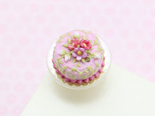 Load image into Gallery viewer, Pink Blossom Cake - OOAK - Handmade Miniature Food
