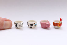 Load image into Gallery viewer, Whimsical Animal Teapot and Teacup Sets - Fèves - 12th Scale Miniature