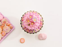 Load image into Gallery viewer, Pretty Pink Blossom and Polka Dot Cake - Miniature Food