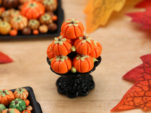 Pumpkin Pyramid on Stand - Miniature Food