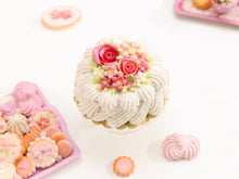 Load image into Gallery viewer, Pink Rose Cream Cake - Miniature Food