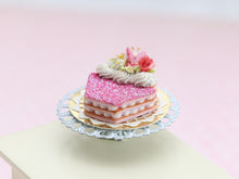 Load image into Gallery viewer, Sparkly Pink Cupcake-Shaped Layered Cookie - Miniature Food