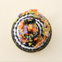 Load image into Gallery viewer, Five Tier Autumn Cake with a Cascading Spiral of Flowers - Miniature Food