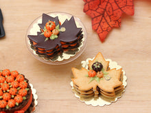 Load image into Gallery viewer, Autumn Leaf Millefeuille Layered Cake (Chocolate or Cookie) - Miniature Food