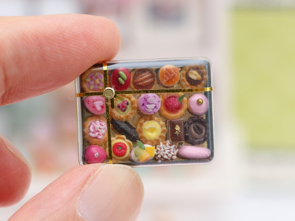 Box of 20 French Petits Fours - Handmade Miniature Food