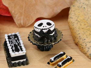 Halloween "Jack Skellington" Cake - 12th Scale Handmade Dollhouse Miniature Food
