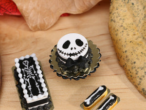 Halloween "Jack Skellington" Cake - 12th Scale Handmade Dollhouse Miniature Food