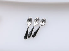 Load image into Gallery viewer, Set of Three Dessert Spoons, choose from Orange or Black - Halloween / Autumn Dollhouse Miniature