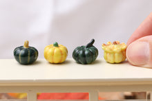 Load image into Gallery viewer, Autumn-themed French Porcelain Fèves - Butternut, Gourdes, Pumpkins - 12th Scale Decoration