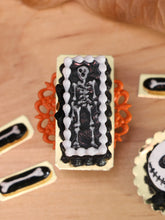Load image into Gallery viewer, Spooky Skeleton Cake for Halloween - 12th Scale Dollhouse Miniature Food