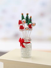 Load image into Gallery viewer, Christmas Cake Pops with Glass Presentation Jar - Set 2 - Miniature Food