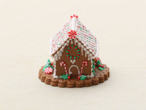 Miniature Gingerbread House - Handmade Miniature in 12th Scale