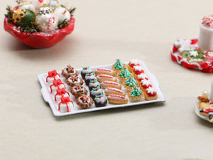 Christmas Selection of French Petits Fours - Handmade Miniature Food