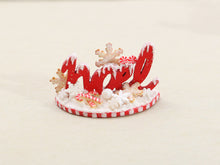 Load image into Gallery viewer, Noel Christmas Decoration - Snowflakes - Handmade Miniature Decoration