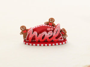 Noel Christmas Decoration - Gingerbread Men - Handmade Miniature Decoration