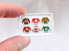 Load image into Gallery viewer, Novelty Christmas Sweater Cookies Display - Handmade Miniature Food