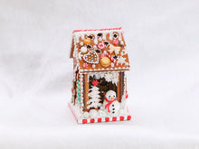 Load image into Gallery viewer, Wooden Christmas Chalet Decorated with Christmas Treats - 12th Scale Miniature