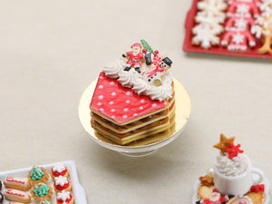 Christmas Cupcake-Shaped Layered French Cookie - Miniature Food
