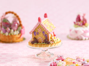 Handmade Miniature "Blossoms" Cookie Easter House - OOAK - Miniature Food in 12th Scale