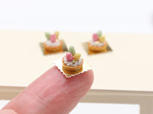 Load image into Gallery viewer, Easter Egg Cream Tartlet Individual Pastry - Pink or Spring Colours - Miniature Food