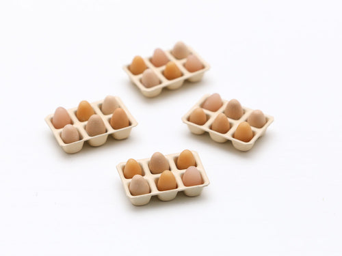 Tray of Half a Dozen Eggs - Miniature Food