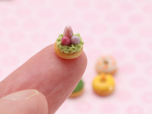 Four Designs of Individual Luxury Easter / Spring Donuts - Miniature Food