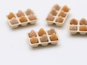 Tray of Half a Dozen Eggs - Miniature Food