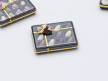 Load image into Gallery viewer, Gift Box of Easter Eggs in Dark, Milk and White Chocolate - Miniature Food