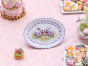 Decorative Bunny Plate for Easter/Spring - Choice of 4 Colours