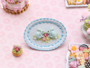 Decorative Bunny Plate for Easter/Spring - Choice of 4 Colours
