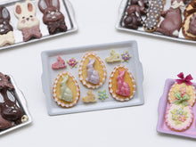 Load image into Gallery viewer, Easter Cookies and Bunny Candies on Tray - Miniature Food