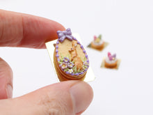 Load image into Gallery viewer, Easter Egg Shaped Millefeuille Sablé Layered Cookie (Pink or Lilac)