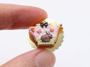 Easter Teapot-Shaped Layered Cookie (Millefeuille Sablé)