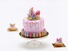 Load image into Gallery viewer, Pink Cake with White Drips for Easter - Miniature Food