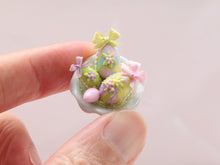 Load image into Gallery viewer, Display of Marble Effect Easter Eggs - Handmade Miniature