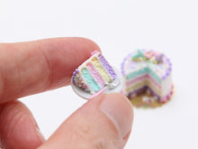 Load image into Gallery viewer, Easter Layer Cake in Pastel Colours - Miniature Food
