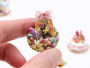 Easter Basket filled with Easter Goodies - Miniature Food