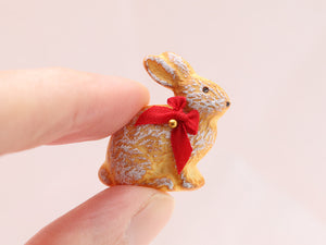 Rabbit-shaped Easter Brioche - Handmade Miniature Food