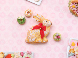 Rabbit-shaped Easter Brioche - Handmade Miniature Food