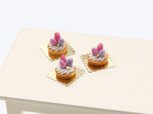 Load image into Gallery viewer, Easter Egg Cream Tartlet Individual Pastry - Pink or Spring Colours - Miniature Food
