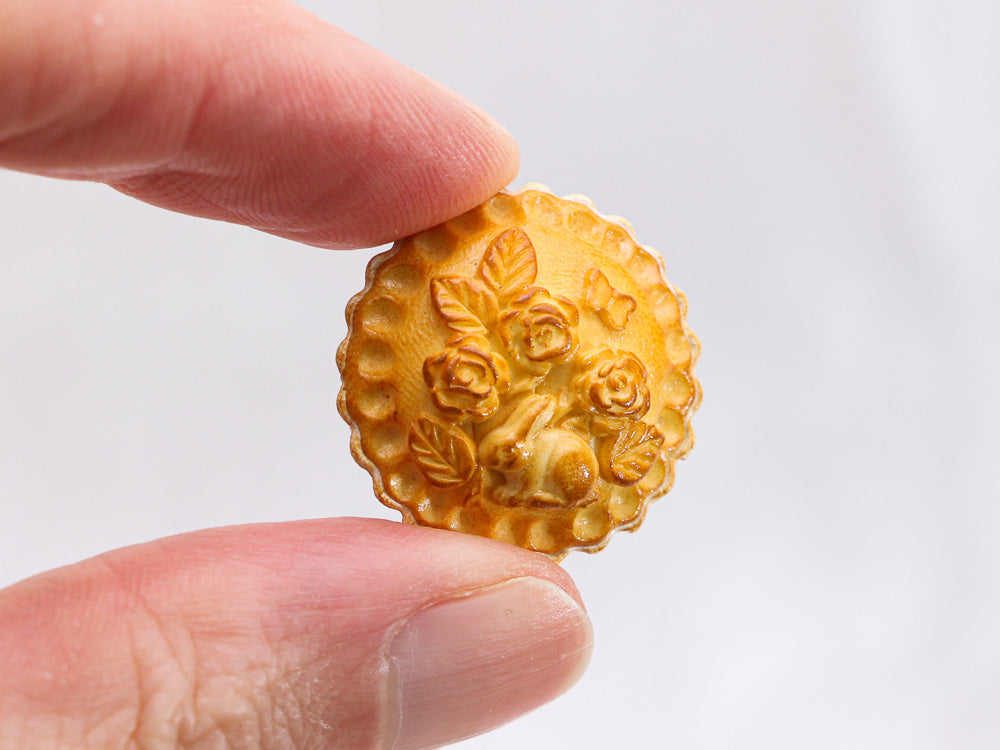 Spring Pie Baby Bunny Rabbit and Flowers - Handmade Miniature Food ...
