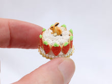 Load image into Gallery viewer, Easter Cream &quot;Carrot&quot; Cookie Cake - Miniature Food in 12th Scale for Dollhouse