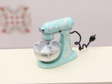 Load image into Gallery viewer, Miniature Stand Mixer (Kitchen Aid, Kenwood style) Customised with Spring-Themed Decoration - 12th Scale Dollhouse Miniature