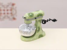 Load image into Gallery viewer, Miniature Stand Mixer (Kitchen Aid, Kenwood style) Customised with Spring-Themed Decoration - 12th Scale Dollhouse Miniature