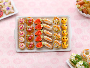 French Petits Fours for Easter - Mignardises pour Pâques - Handmade Miniature Food